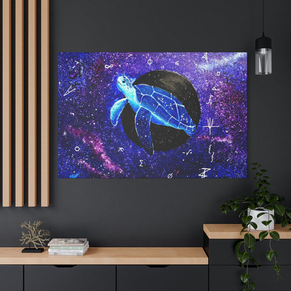 Abstract Turtle Painting Canvas Print