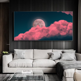 Pink Clouds Painting Canvas Print