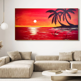 Extra Large Beach Sunset Painting