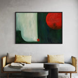 Extra Large Green and Orange Abstract Oil Painting #2