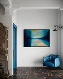 Extra Large Blue Sea and Sky Reflection Abstract Oil Painting #3