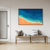 Extra Large Arial Beach Acrylic Painting