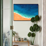 Extra Large Arial Beach Acrylic Painting