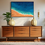 Extra Large Arial Beach Acrylic Painting