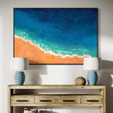 Extra Large Arial Beach Acrylic Painting