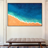 Extra Large Arial Beach Acrylic Painting