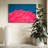 Extra Large Pink Clouds Abstract Oil Painting #2