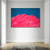 Extra Large Pink Clouds Abstract Oil Painting #2