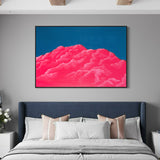 Extra Large Pink Clouds Abstract Oil Painting #2