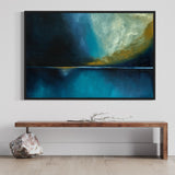 Extra Large Blue Sea and Sky Reflection Abstract Oil Painting #2