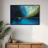 Extra Large Blue Sea and Sky Reflection Abstract Oil Painting #2