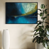 Extra Large Blue Sea and Sky Reflection Abstract Oil Painting #2