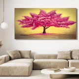 Extra Large Pink Blossom Tree Acrylic Painting