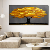 Extra Large Yellow Blossom Tree Acrylic Painting